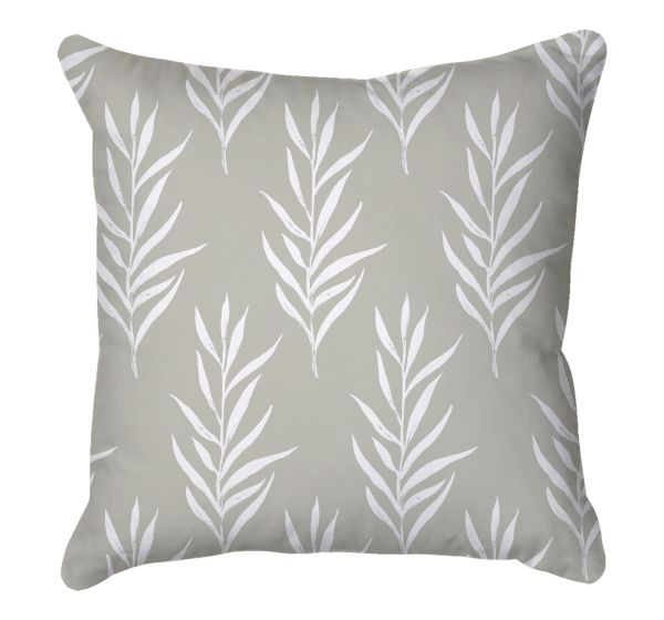 Grey Leaves Scatter Cushion