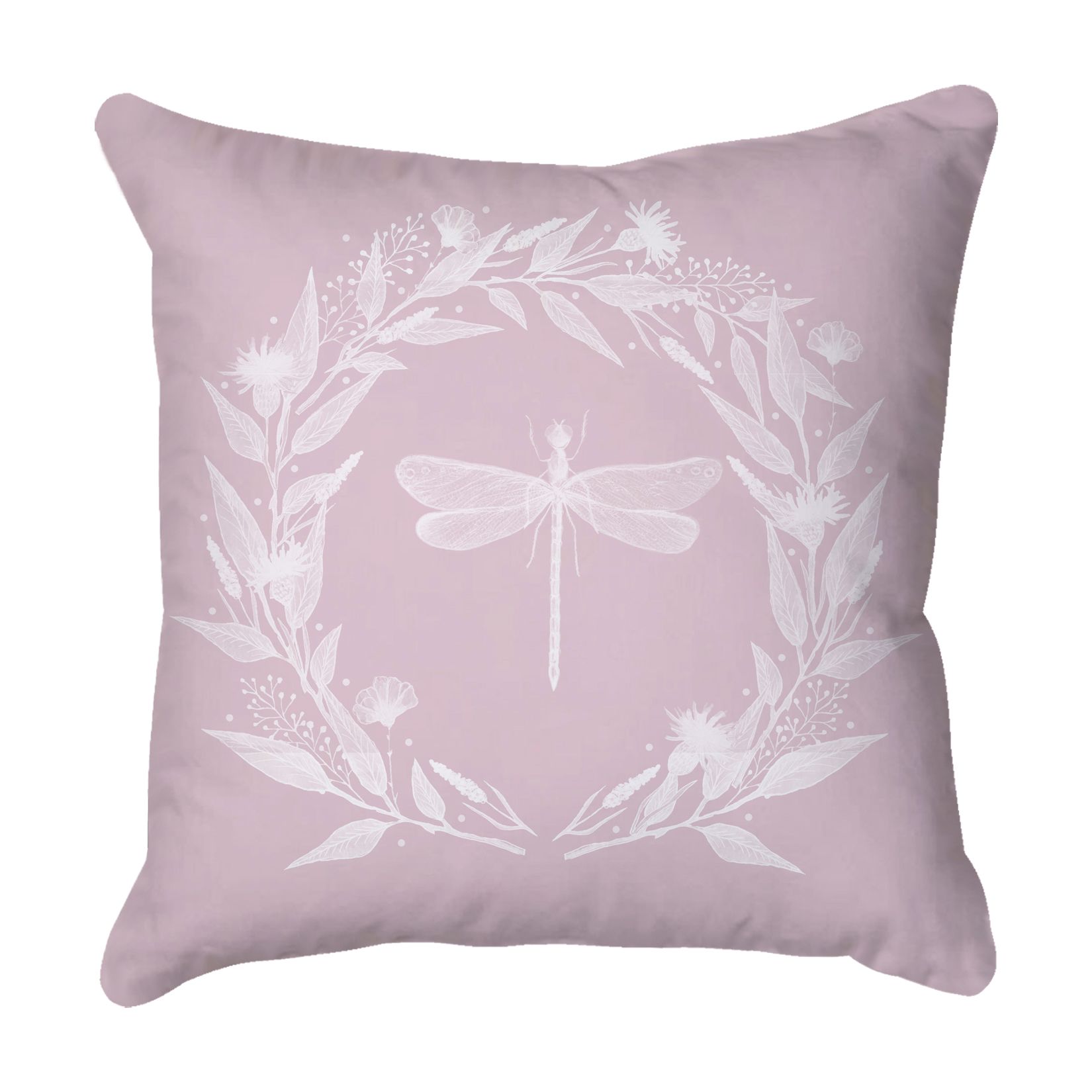 Pink Dragonfly Scatter Cushion