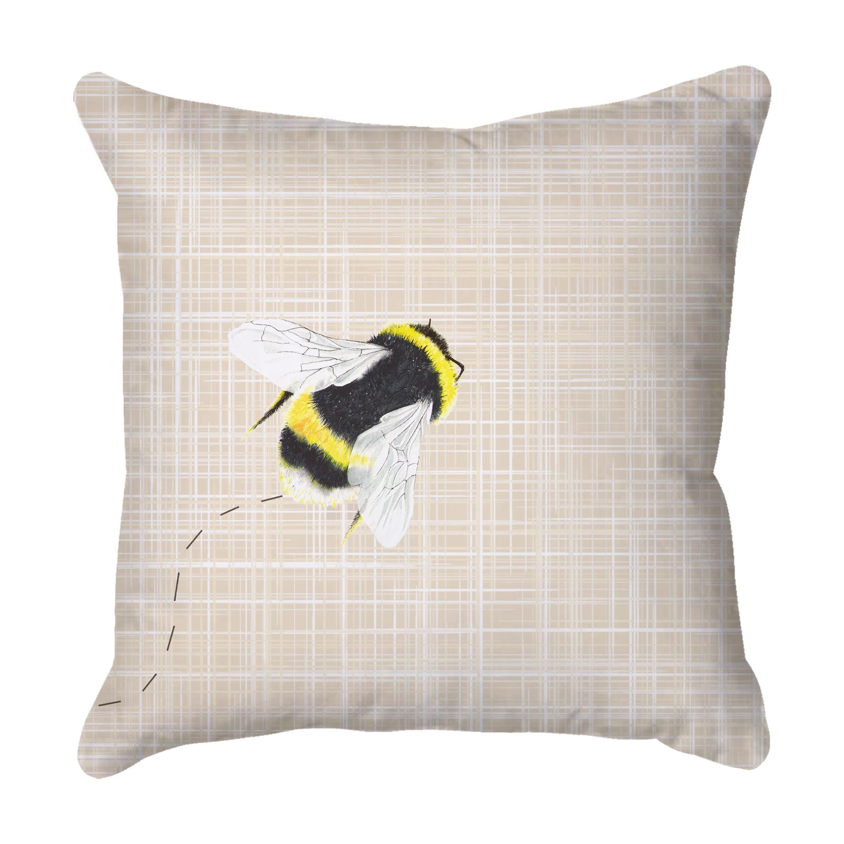 Natural Bee Scatter Cushion