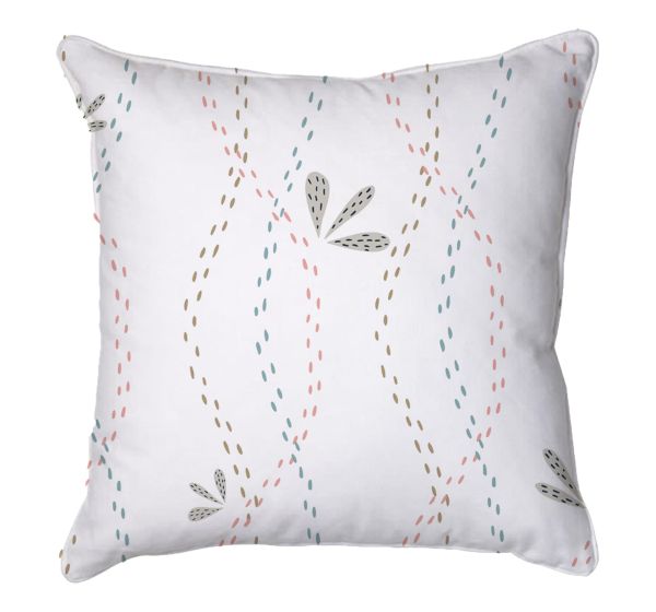 White Ditsy Scatter Cushion
