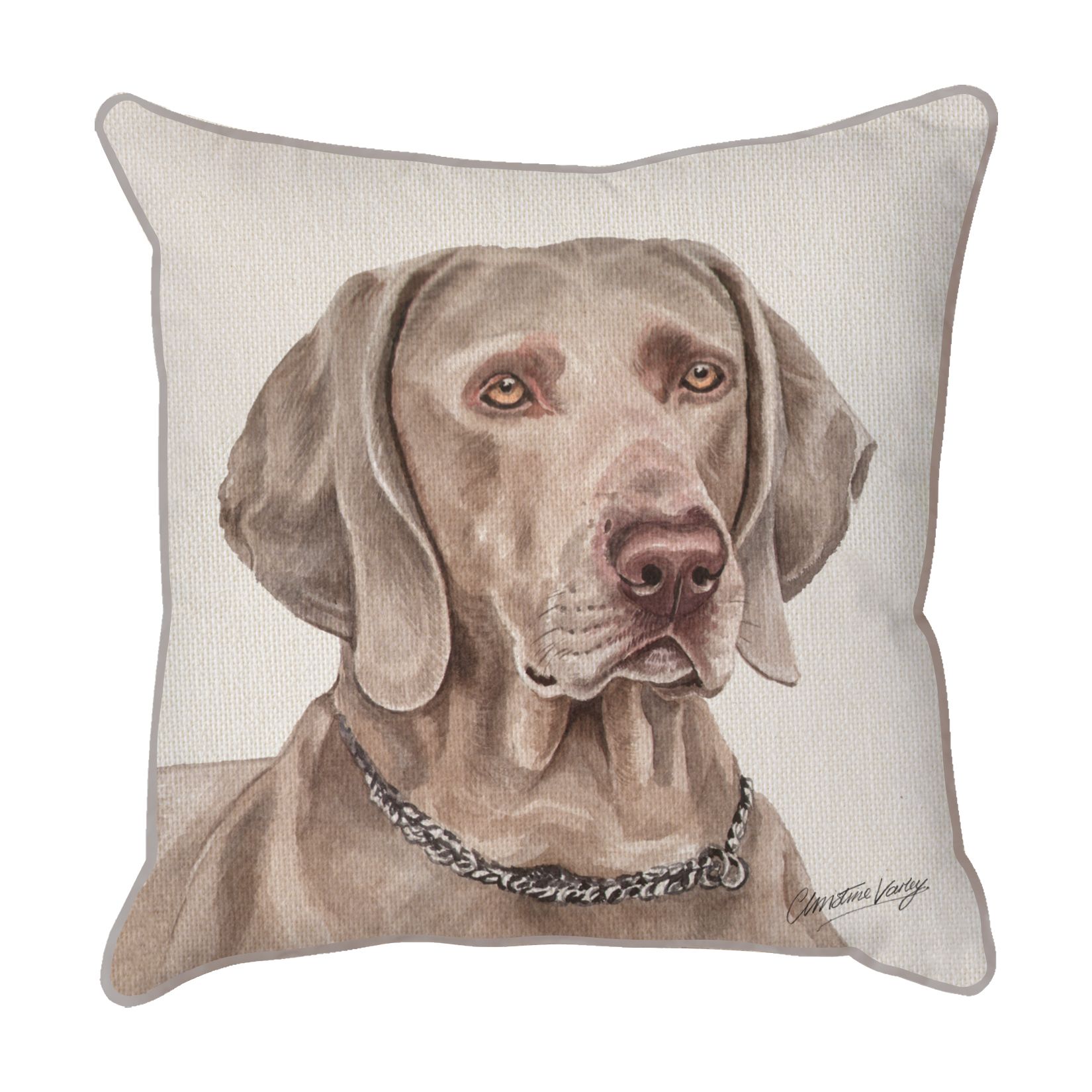 Weimaraner Dog Scatter Cushion