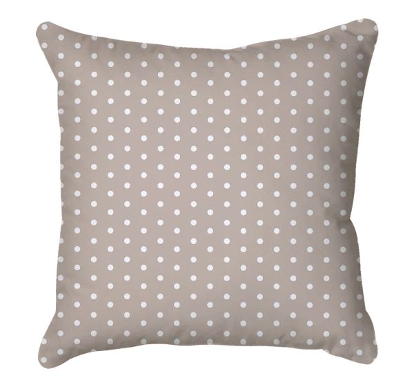 Taupe Polka Dot Scatter Cushion