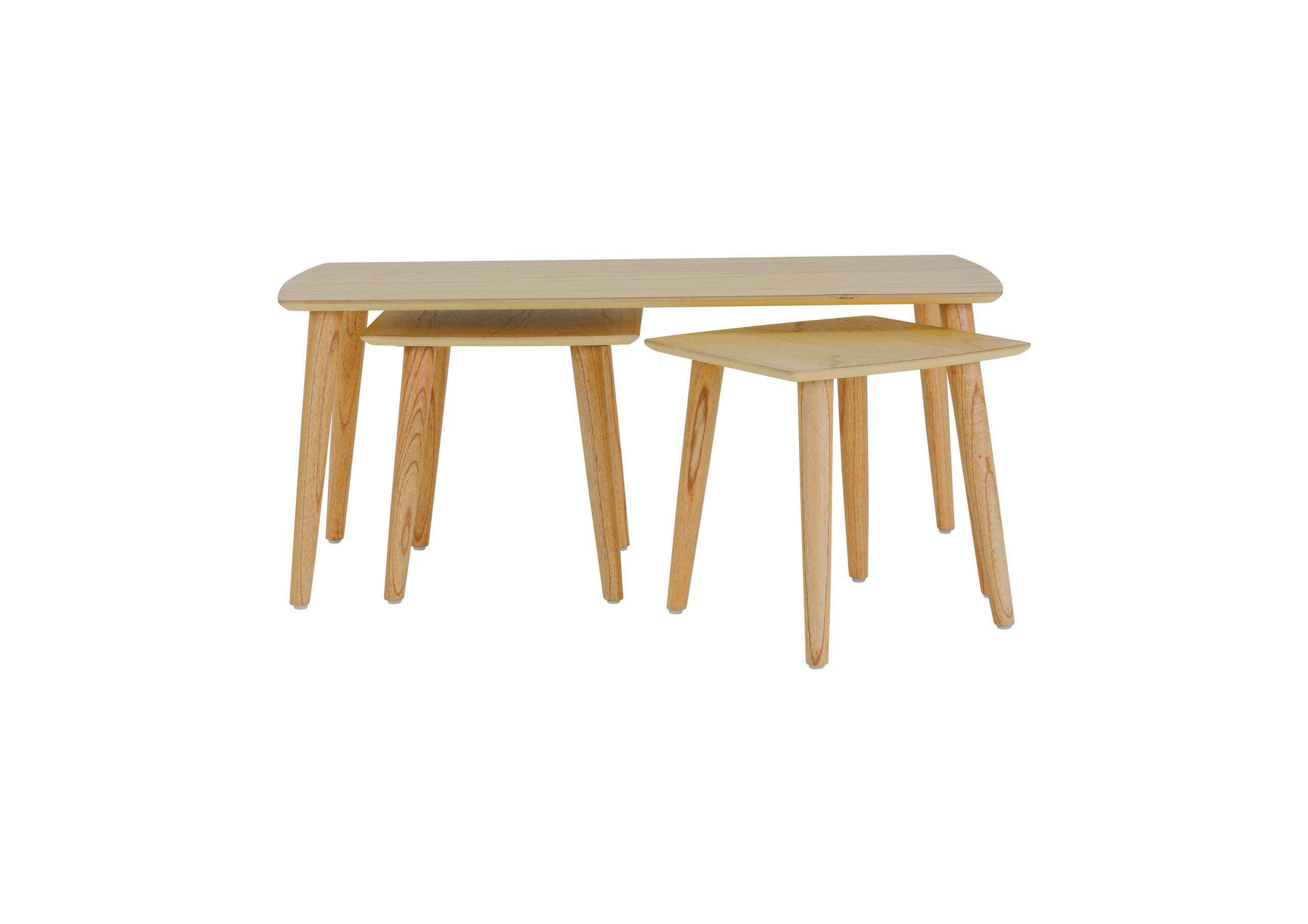 Kayu Table Set – Light Natural Wash