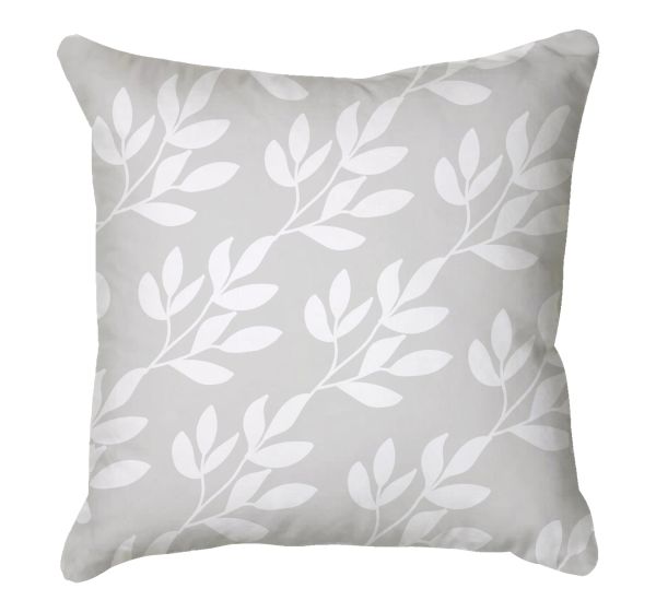 Grey Leaf Scatter Cushion
