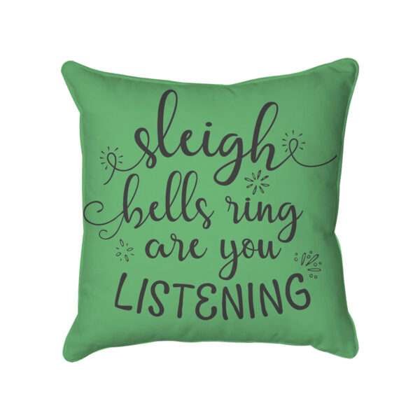 green-sleigh-bells-christmas-cushion