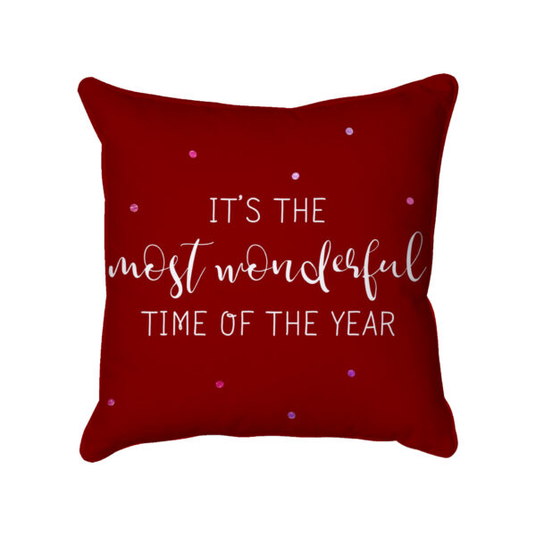 red-most-wonderful-time-of-the-year-christmas-cushion