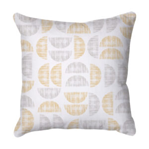 Grey & Yellow Abstract Scatter Cushion