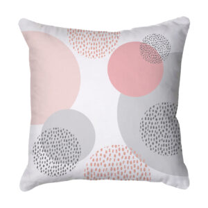 Pink & Grey Abstract Scatter Cushion