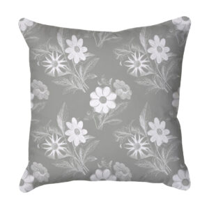 Grey Floral Scatter Cushion