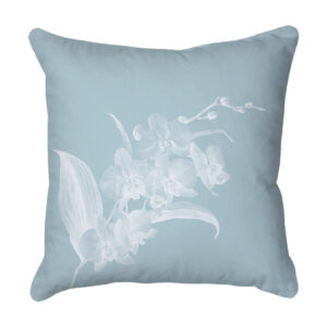 Pale Blue Orchid Scatter Cushion