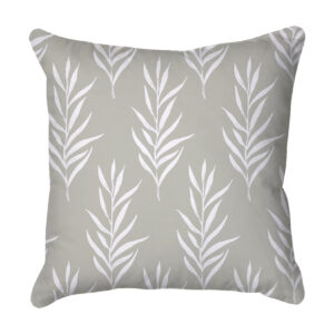 Grey Leaves Scatter Cushion