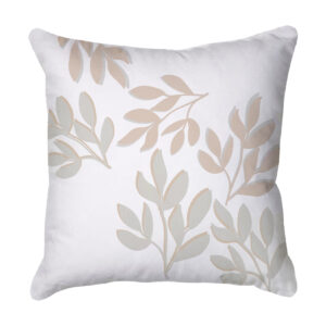 Neutral Leaf Repeat Scatter Cushion