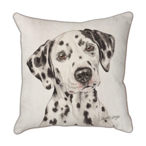 Christine Varley Dalmatian Dog Scatter Cushion